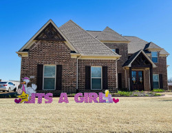 Yard Card Greeting It's A Girl!